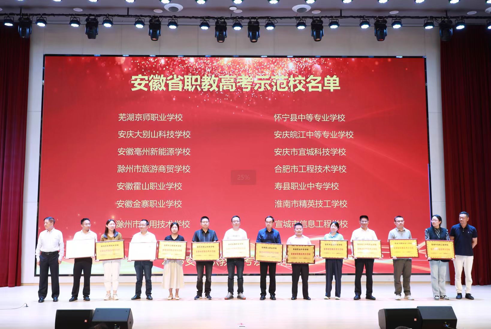 喜报！我校成功获选为安徽省职教高考示范学校​